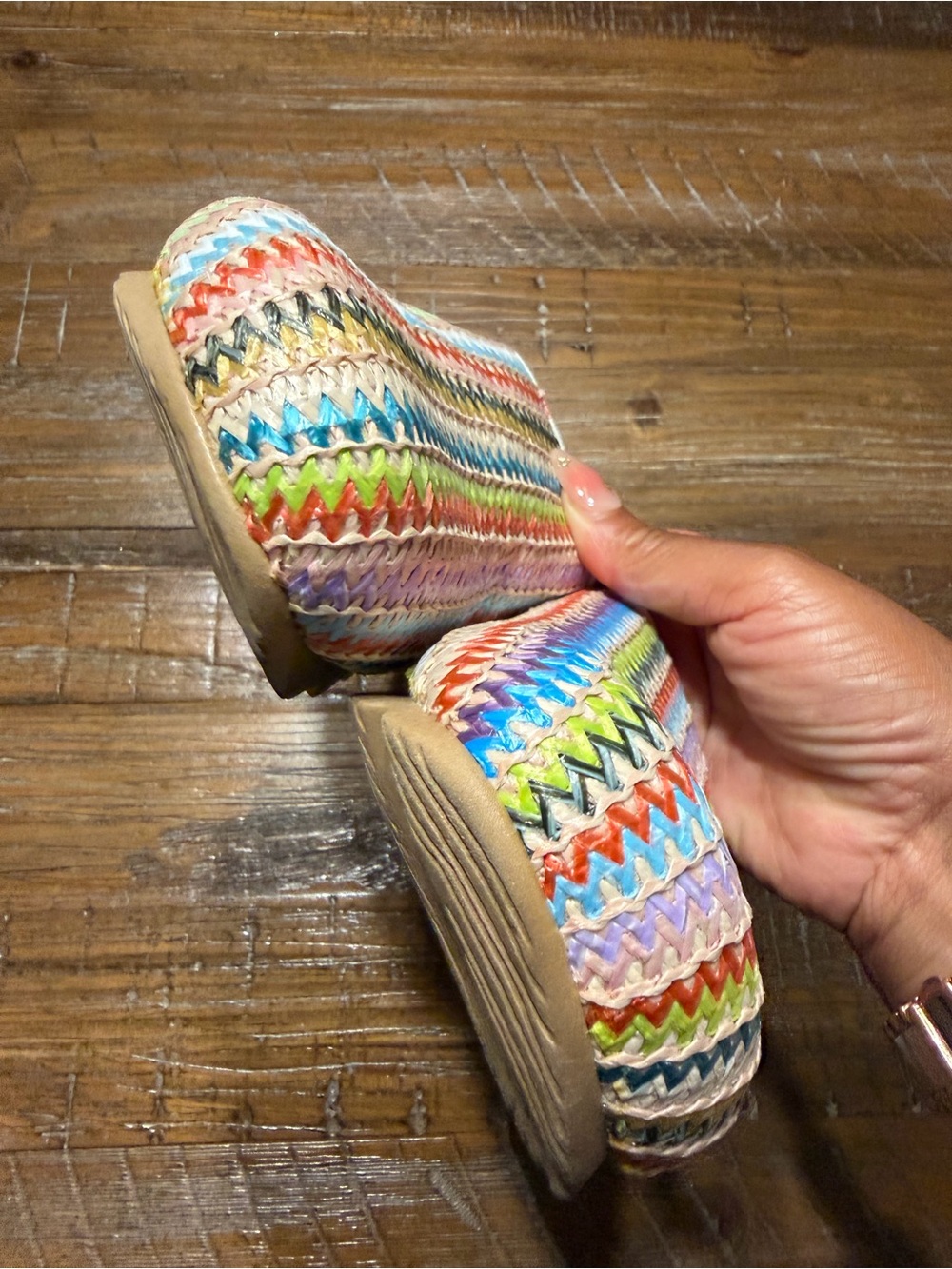 Boden Multicolor Knit Slip-On Clogs - Picture 5 of 8